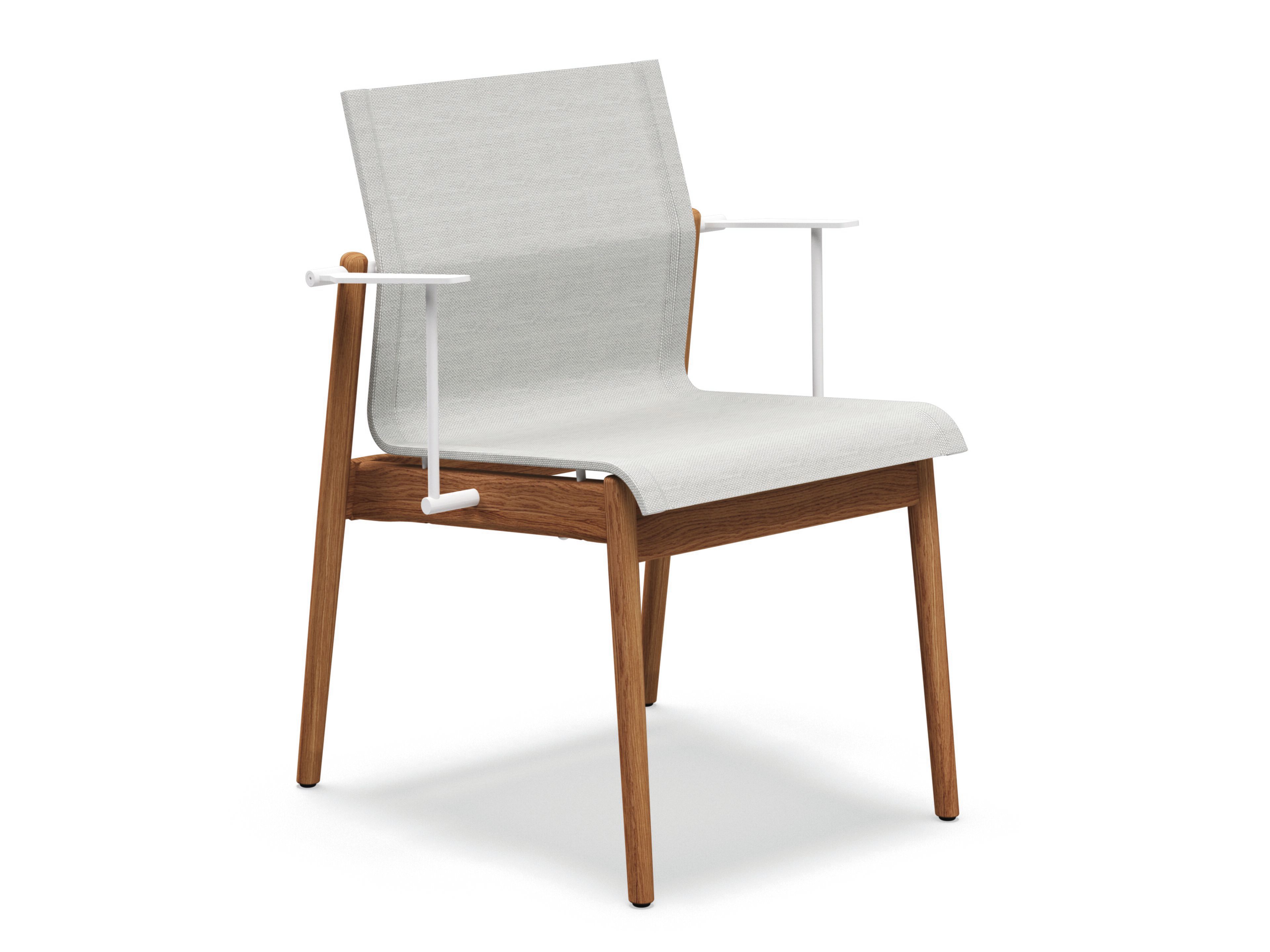 Тканевый штабелируемый садовый стул с подлокотниками Gloster Sway ARCH-00021310