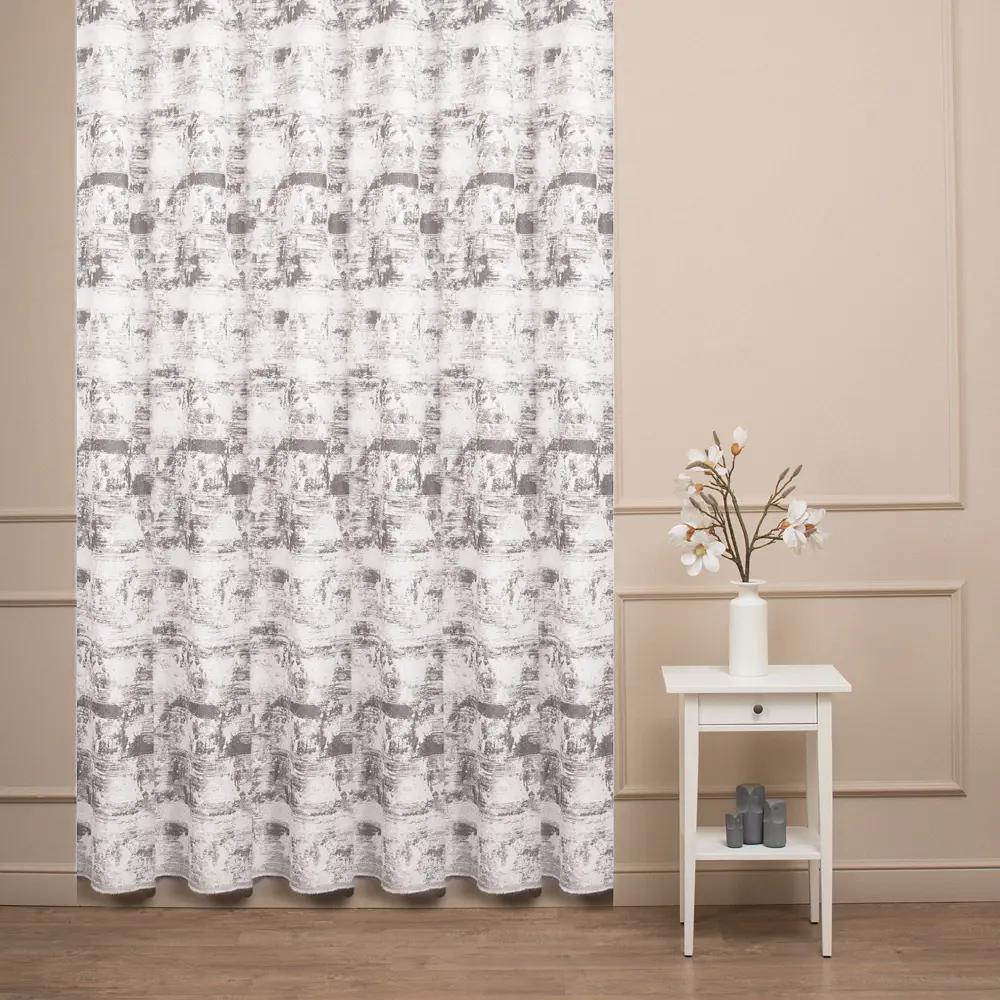 Ткань 1 п/м жаккард Ray 290 см 351 г/м² цвет пепельный 89462588 STLM-2083007 TEX REPUBLIC 