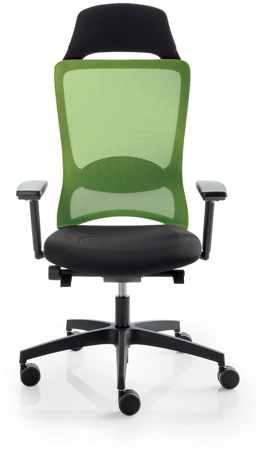 Luxy Кресло руководителя с поворотной сеткой и подголовником Pop Pp1 - Вид №2