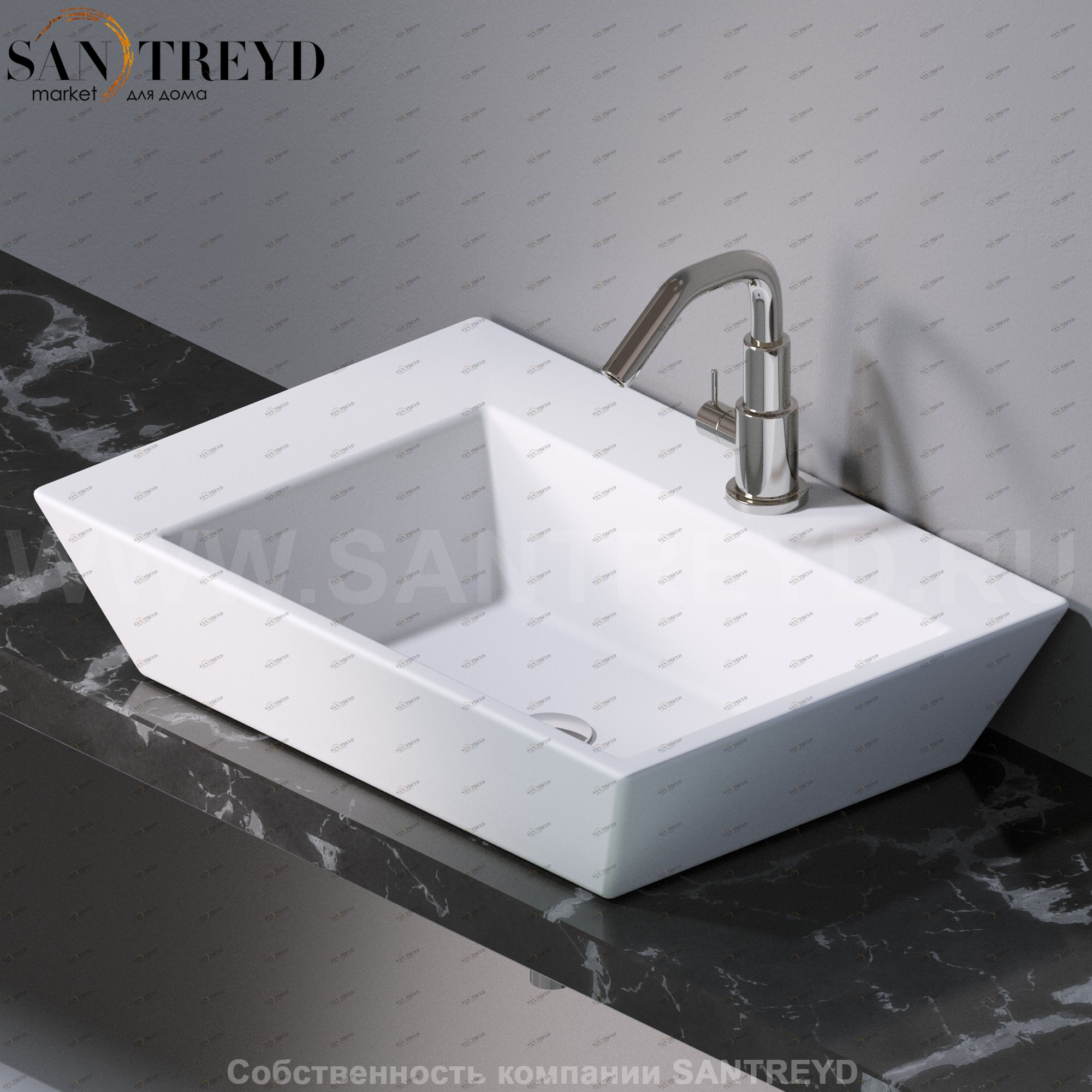 L291101 Подвесная раковина настенная прямоугольная A. e T. Italia PRISMA белая AeT ITALIA