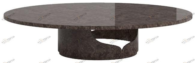 Reiggi Круглый журнальный столик из вереска Galilee Rj201