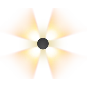 Светильник настенный уличный светодиодный влагозащищенный Duwi Nuovo 24330 4 IP65 цвет освещения теплый цвет черный