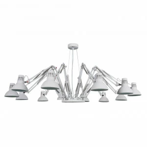Подвесная люстра Arte Lamp Ragno A2043SP-12WH белая ARTE LAMP ДИЗАЙНЕРСКИЕ, RAGNO WHITE 109276 Белый