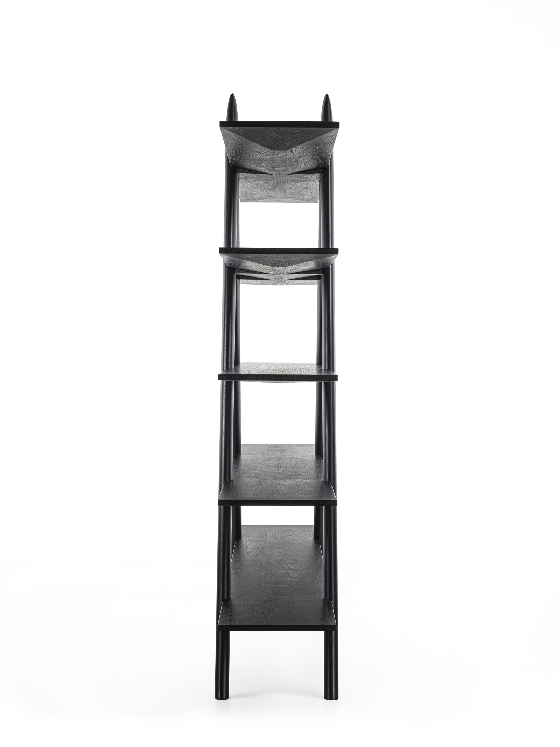 Книжный шкаф из массива дерева Riva 1920 A-BOOK ARCH-00072924 - Вид №5