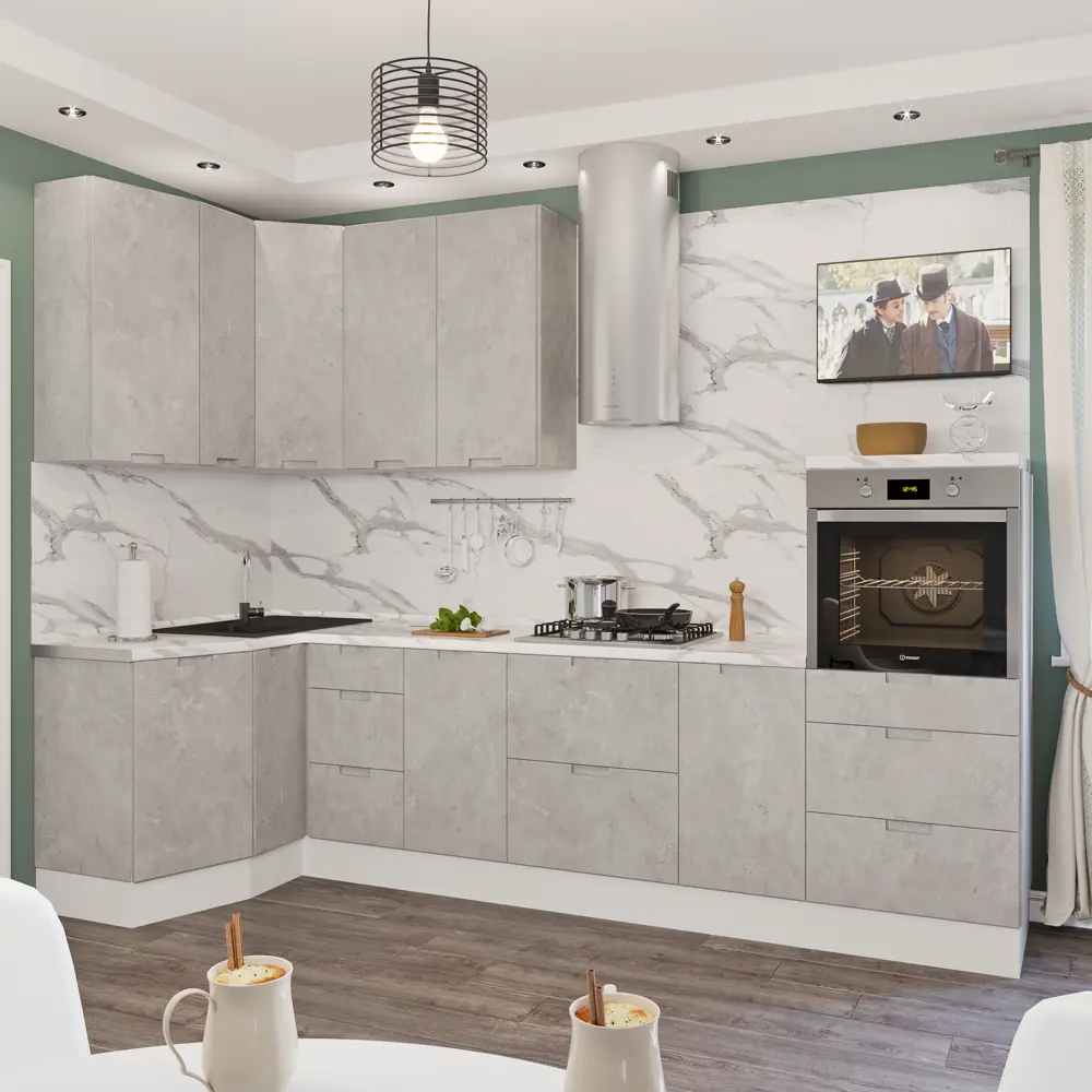 Двери для шкафа Delinia «Берлин» 60x70 см, МДФ, цвет серый, 3 шт STLM-2152340 - Вид №14