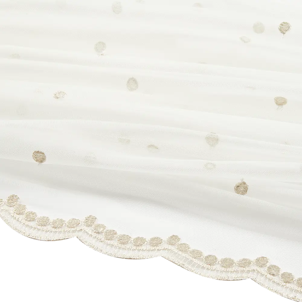 Тюль на ленте Лали 250x260 см цвет бело-кремовый MIAMOZA STLM-2193260 - Вид №3