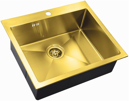 Мойка кухонная ZorG Inox R SZR-5951 BRONZE из нержавеющей стали, бронза