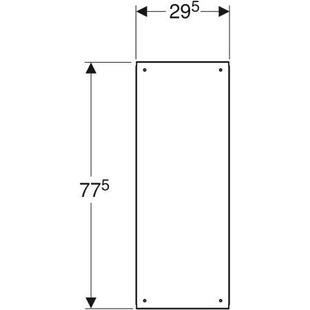 461.468.00.1 Geberit GIS Rückwand für Nischenablagebox mit Einlegeböden Geberit  - Вид №2