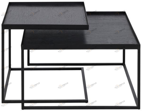 Ethnicraft Квадратный металлический журнальный столик  20791 