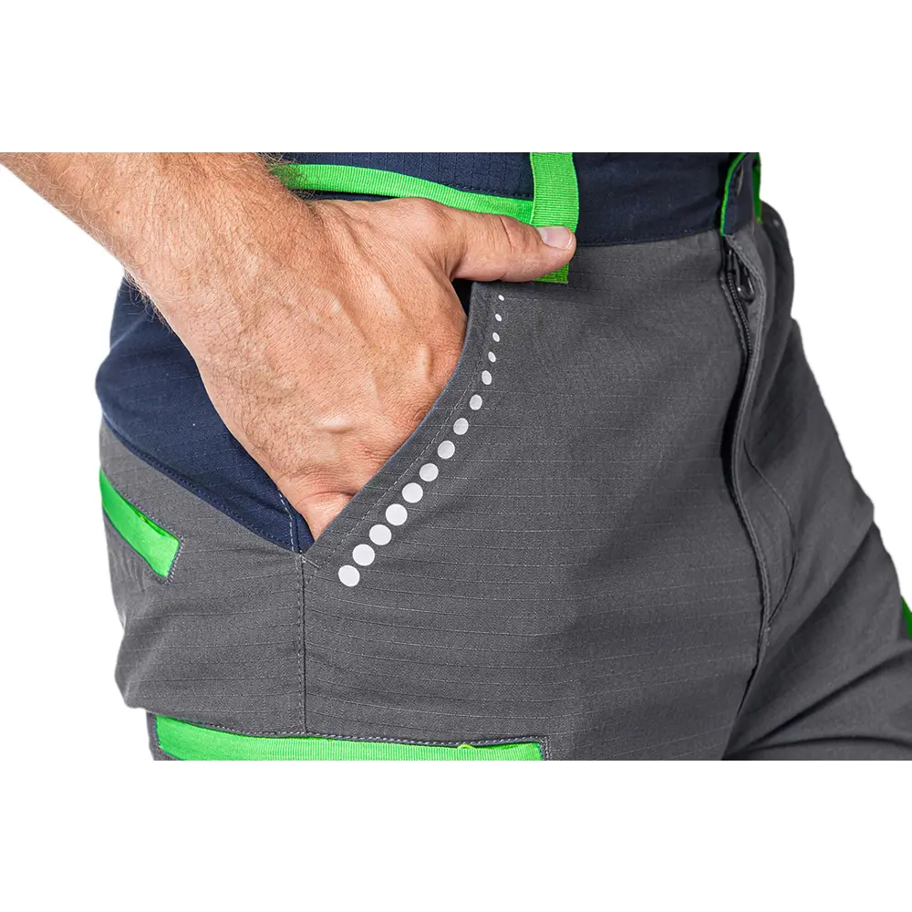 Брюки рабочие Neo Tools Premium серые/темно-синие/зеленые хлопок размер M рост 178-181 STLM-2000241 - Вид №3