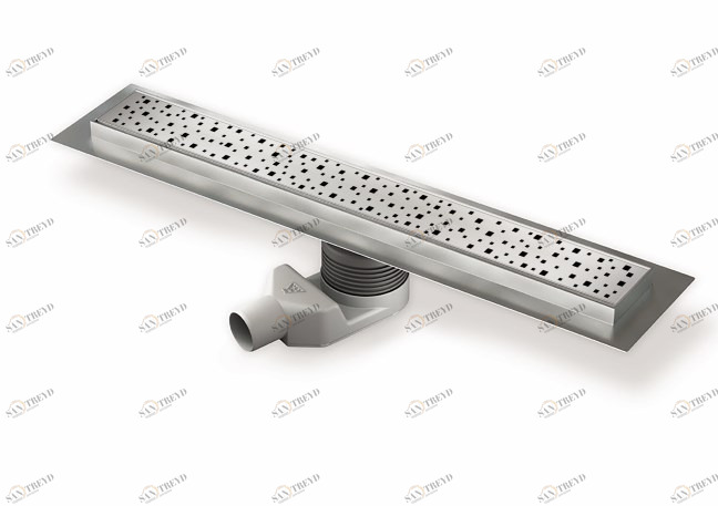 Цельнонержавеющий желоб ALPEN Square ALP N 750 S 