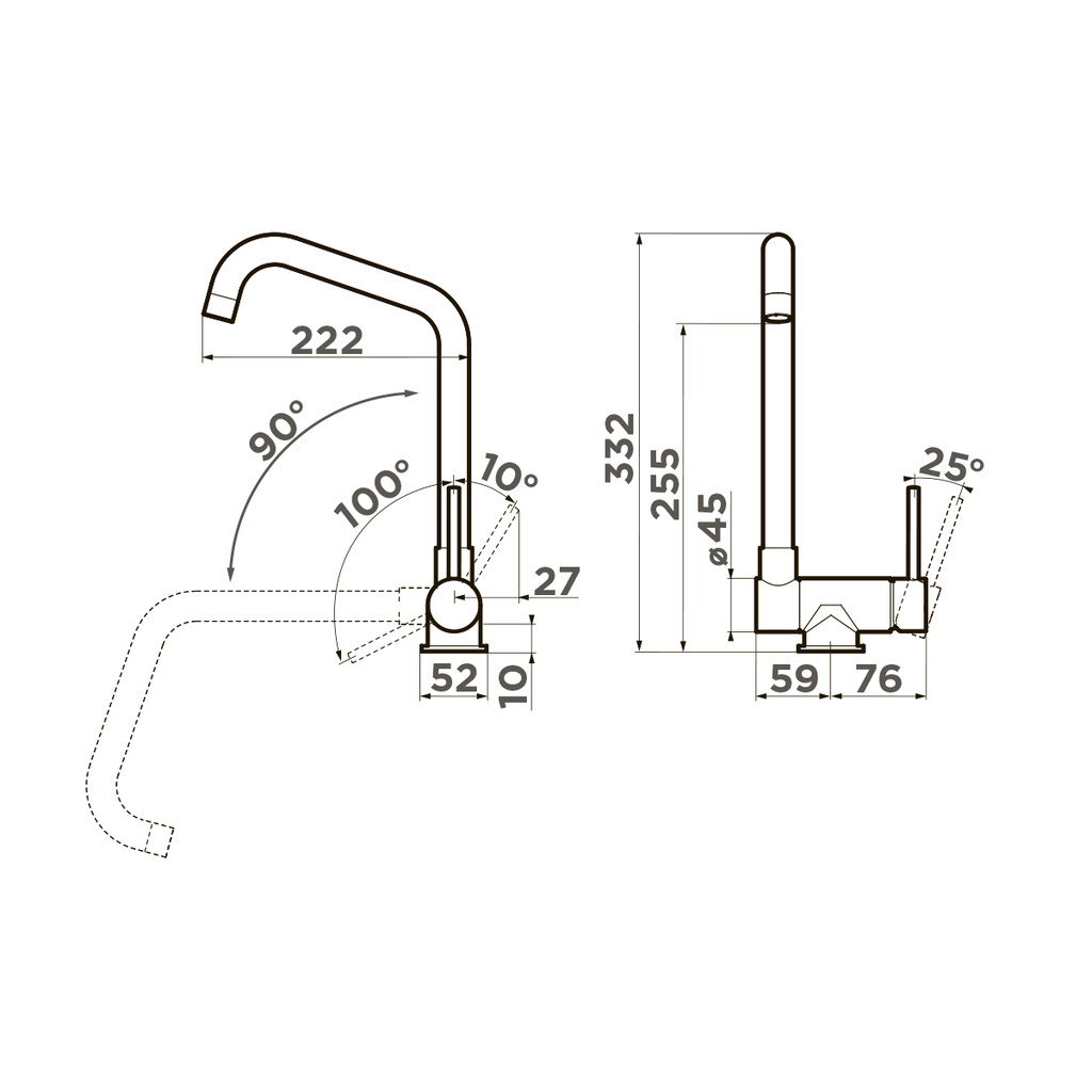Смеситель для кухни Mori C OMOIKIRI 4994320 - Вид №4