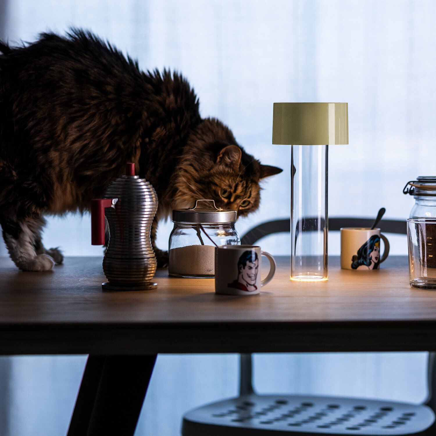 Настольная лампа из боросиликатного стекла и АБС In Stock Foscarini ARCH-00135246 - Вид №5