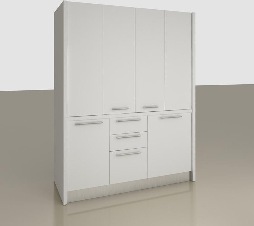 Mobilspazio Выдвижная деревянная мини-кухня Zeus K144 - Вид №1