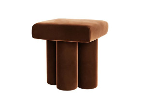 Квадратный пуф из ткани