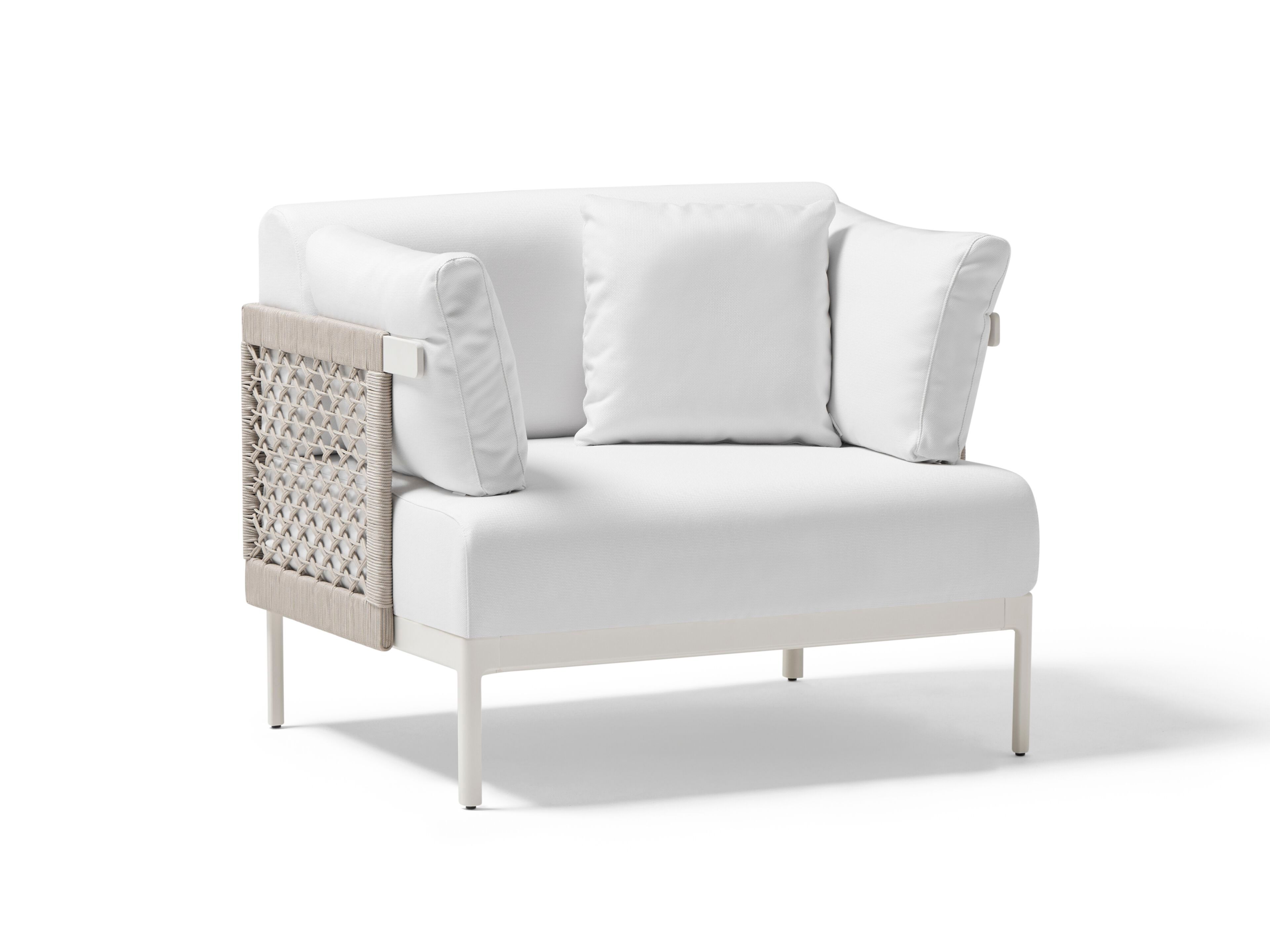 Веревочное и тканевое садовое кресло с подлокотниками POINT Legacy ARCH-00037863