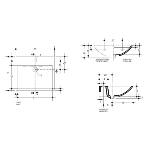 41815 Накладная раковина на столешницу  овальная Santreyd  - Вид №4