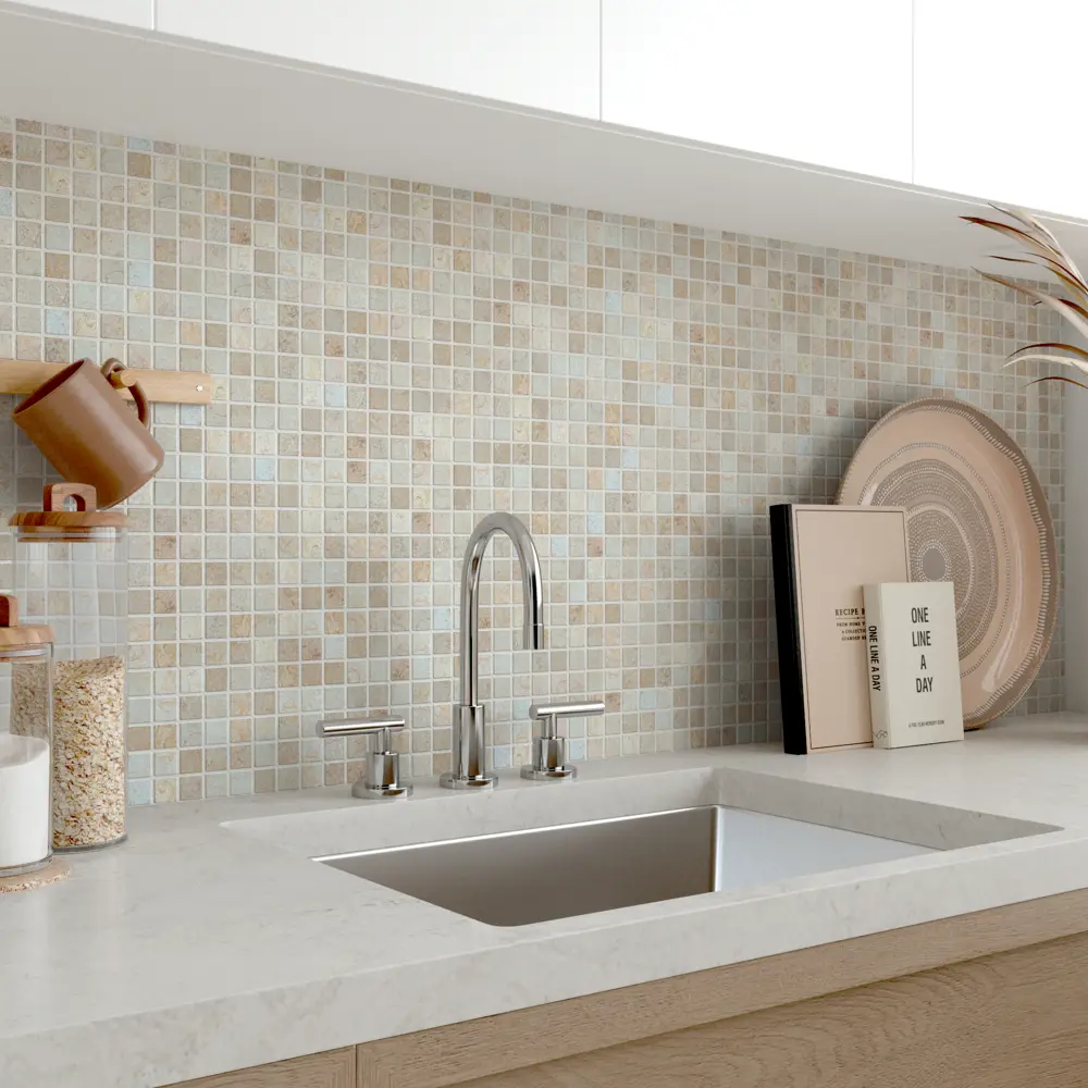 Мозаика мраморная Artens Tumbled 30x30 см цвет бежевый, 20 шт STLM-2076001