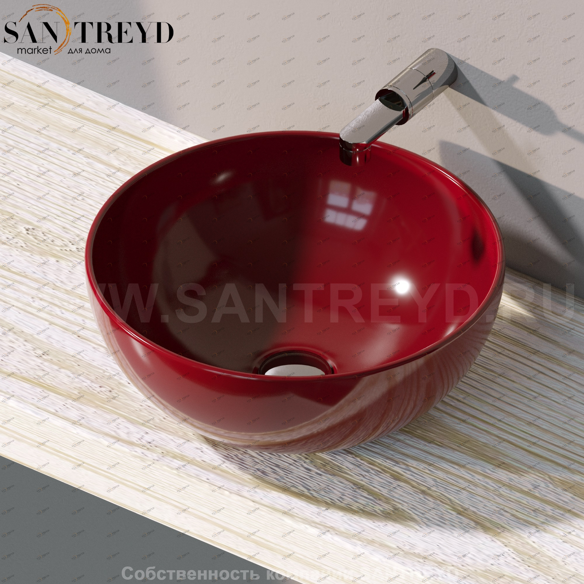 AP40A3011 Накладная раковина на столешницу  круглая Ceramica Flaminia App