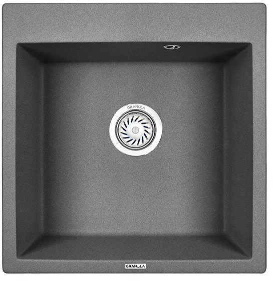 5102, ГРАФИТ (ЧЁРНО-СЕРЫЙ), кухонная мойка, кварц