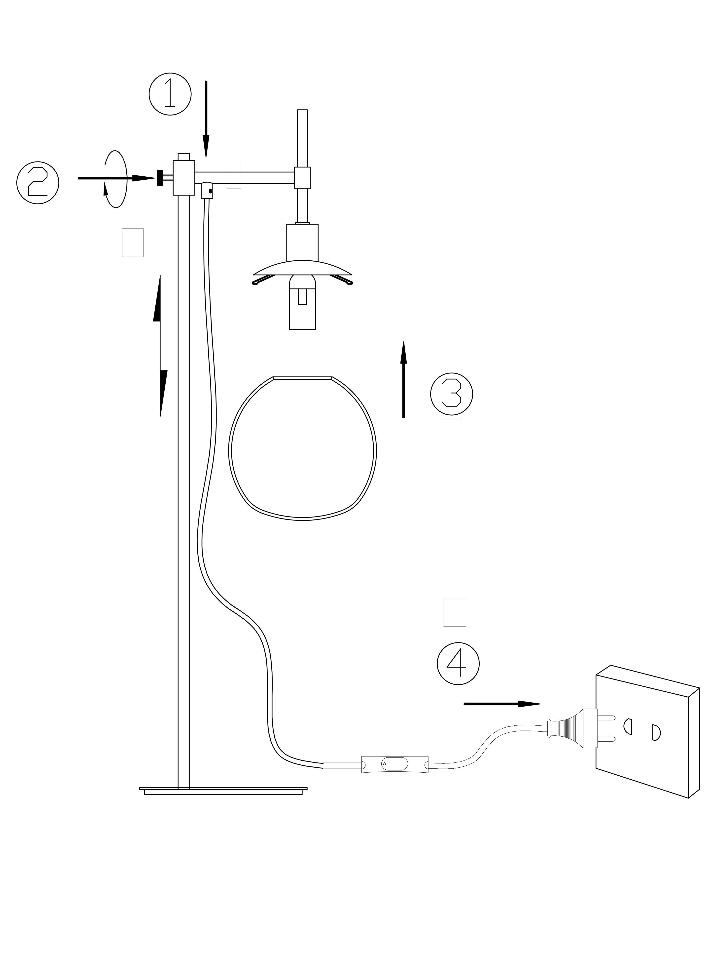 Металлическая регулируемая высота настольная лампа Maytoni Erich ARCH-00054742 - Вид №7