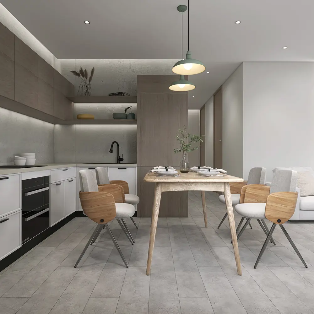 ARTFLOOR Куберит - ламинат серый мрамор для гостиной и кухни 89442375 STLM-1583793