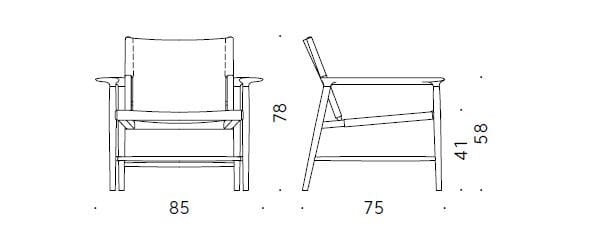 Дубовое и кожаное кресло с подлокотниками DE PADOVA Sunset ARCH-00023992 - Вид №7