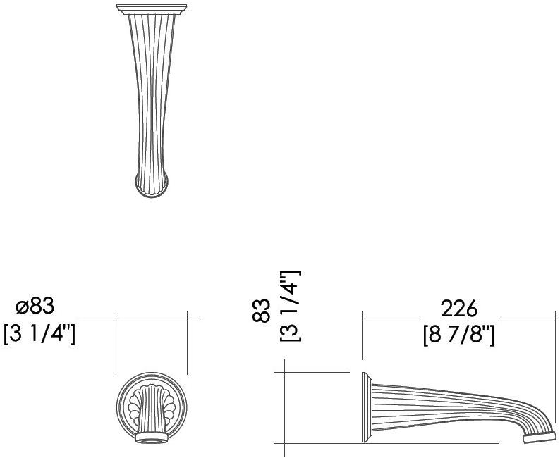 Devon&Devon Стенной излив King Exc-kn111 - Вид №1