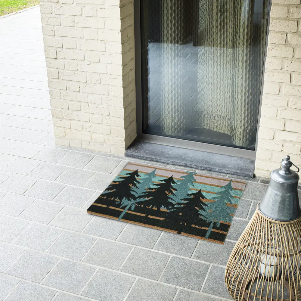 Коврик декоративный кокос Velcoc Kera Firs 40x75 см цвет бежевый/зеленый STLM-2042762 - Вид №5