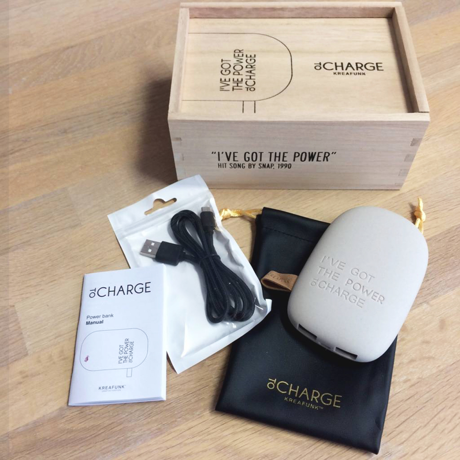 Аккумулятор внешний toCHARGE светло-серый KREAFUNK KFSK78 - Вид №7