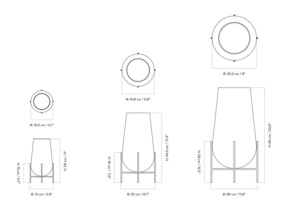 Стеклянная ваза Audo Copenhagen Échasse ARCH-00001507 - Вид №23