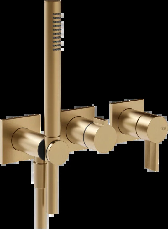 Смеситель для душа 73536 726 Gessi Inverso ТЕПЛАЯ БРОНЗА BR. PVD