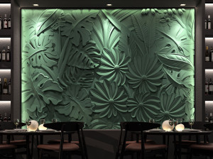 Трехмерная декоративная гипсовая панель