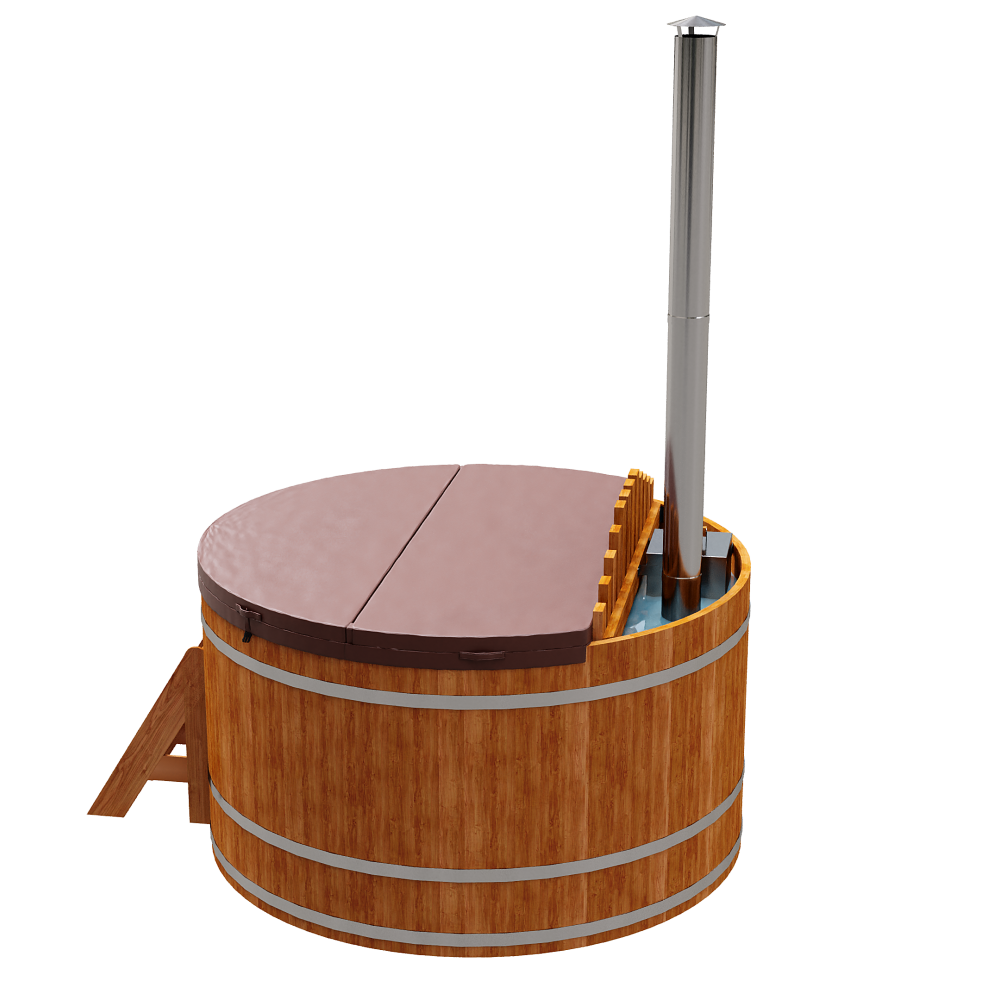 1461 Фурако из кедра D=1.5 с внутренней печкой. Высота 1,2м. Исполнение "Премиум". Alyarus  - Вид №4