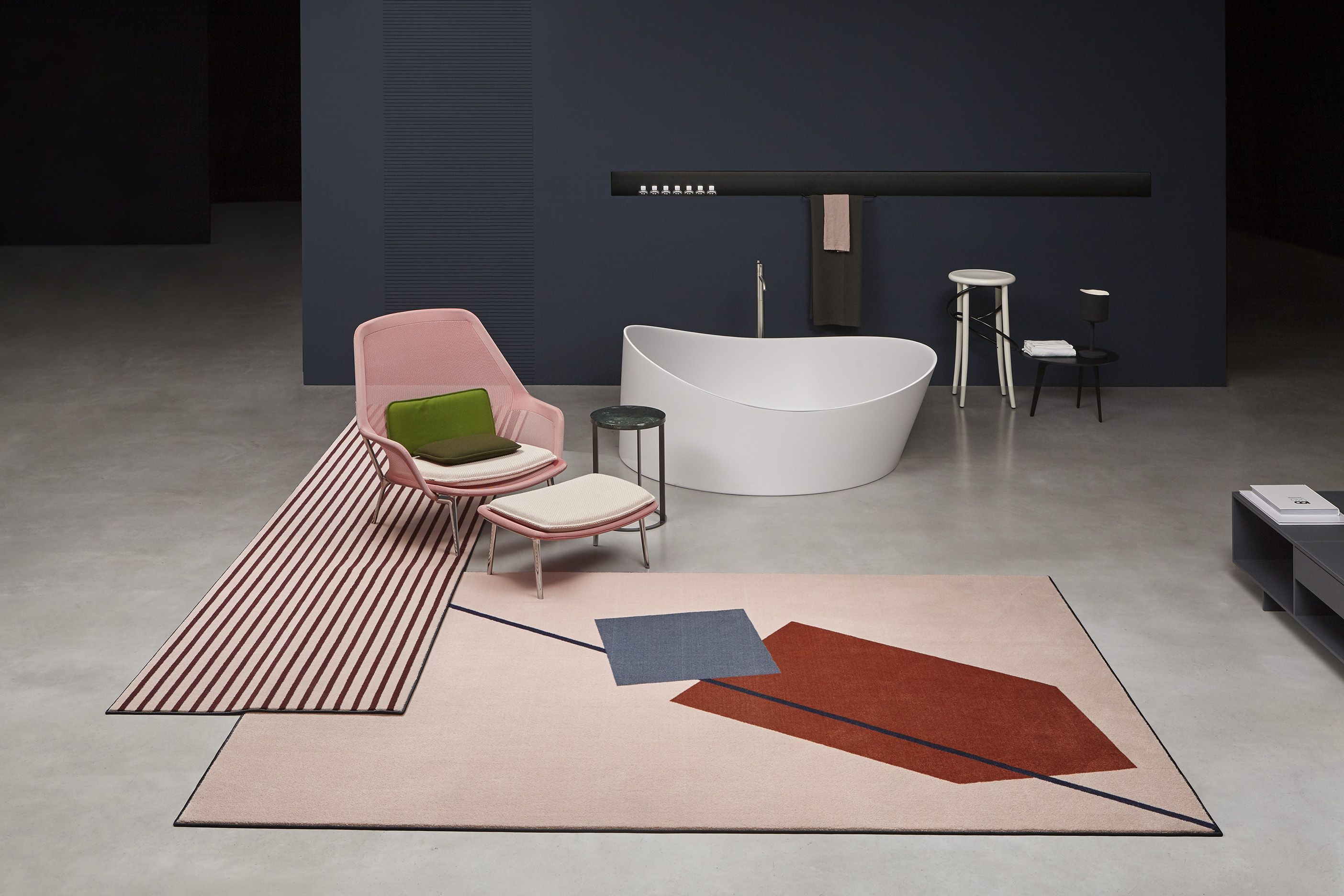 Ковер для ванной с геометрическим рисунком Antoniolupi Geometrie Volanti ARCH-00070887 - Вид №3