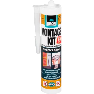 Клей монтажный Bison «Montafix Universal» 440 г цвет светлый бежевый