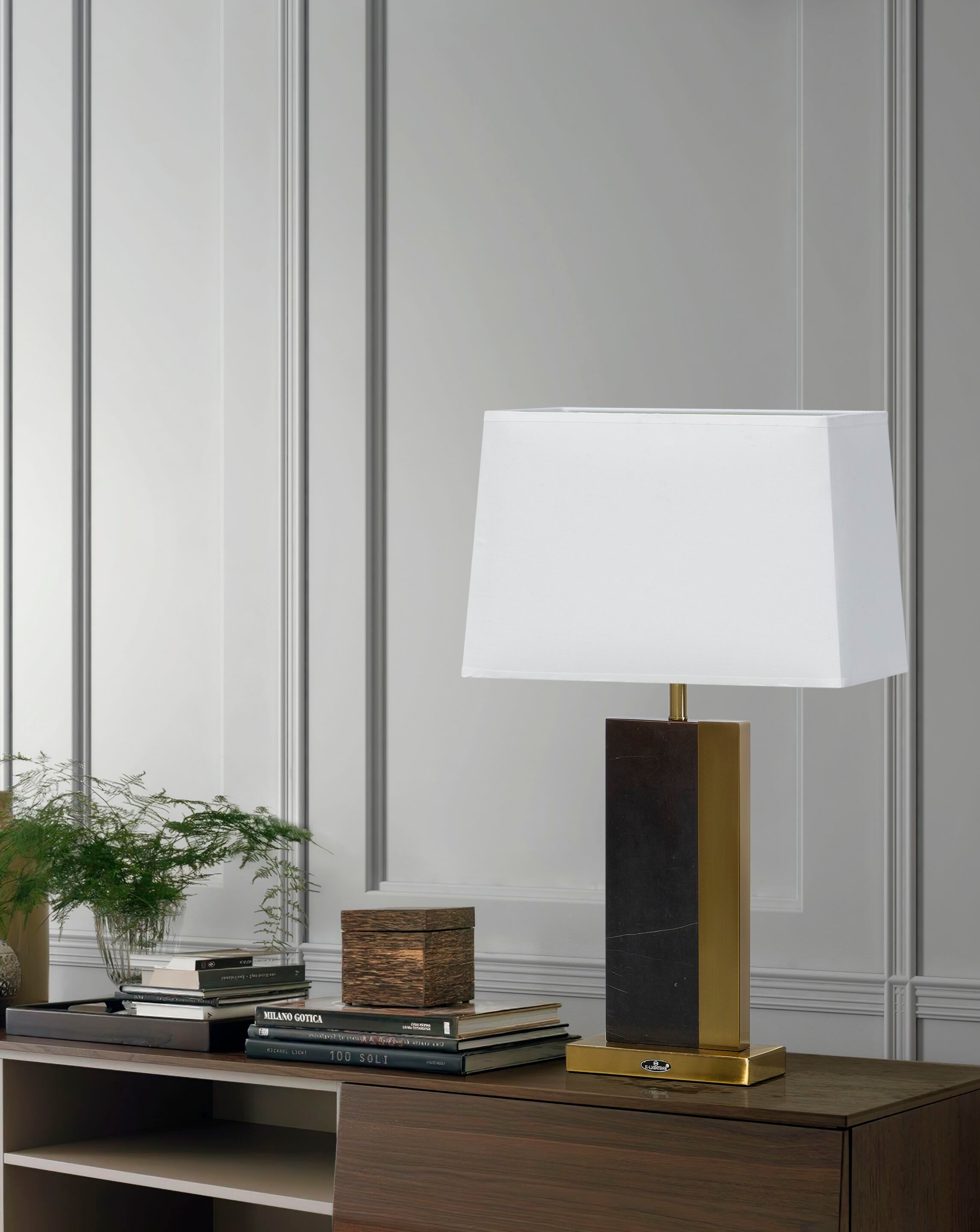 Настольная лампа из мрамора и металла K-Lighting TUT ARCH-00103263 - Вид №1