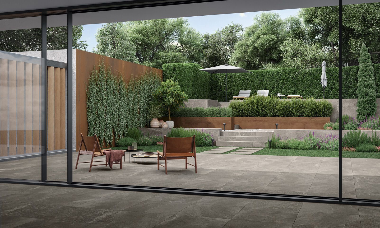 Пол / облицовка керамогранита с эффектом камня CERAMICA FONDOVALLE Planeto ARCH-00078874 - Вид №3