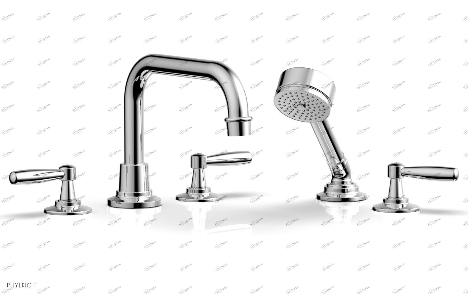 Смеситель для ванны WORKS Phylrich  220-49-026 Хромированный 