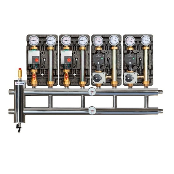 Купить Распределительный коллектор с гидрострелкой 120 кВт, 4+1 контур Прокситерм GSK4041 - Вид №4