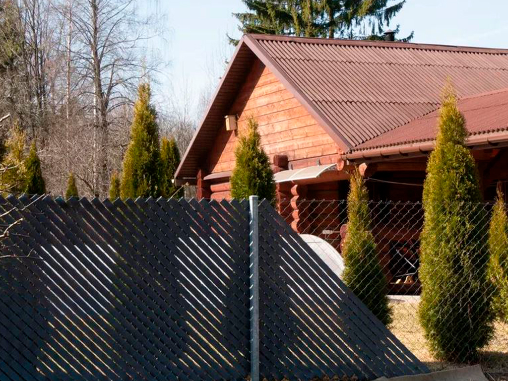 Заборная лента серая 48 мм ГеоПластБорд GPBST-172 - Вид №1