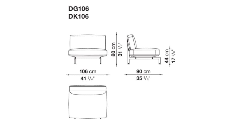 Тканевое кресло B&B Italia Диез ARCH-00146522 - Вид №1