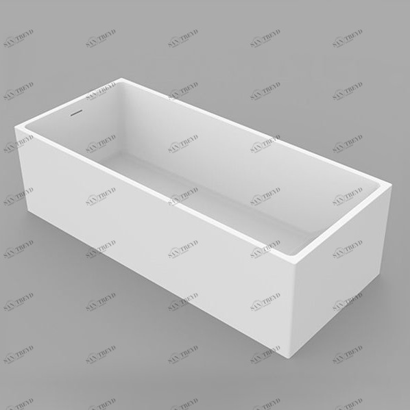 Dimasi Ванна прямоугольная отдельностоящая Pearl Tub белая PRL0257