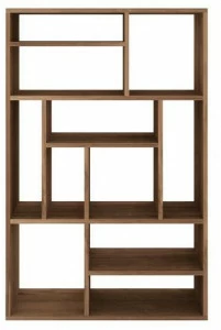 Ethnicraft Открытый двухсторонний книжный шкаф из тика Teak m-rack 14202