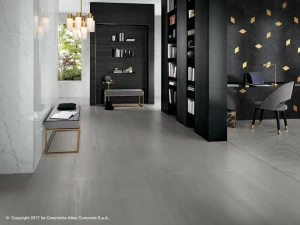 Atlas Concorde Пол из керамогранита с эффектом бетона и металла Mek