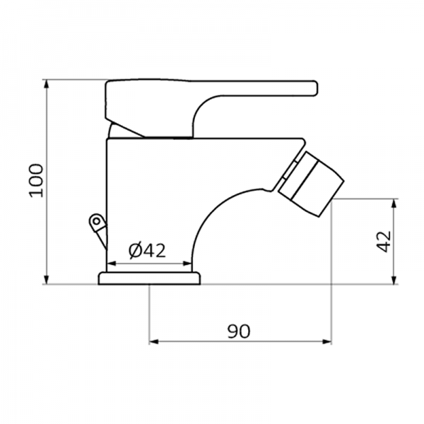 Смеситель для биде ECO PRIME GRB MIXERS 15712150  - Вид №1
