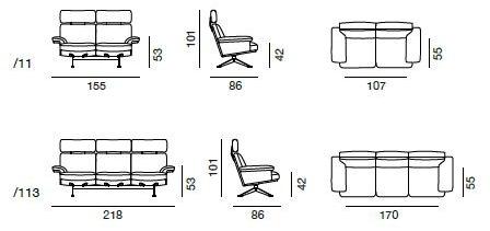 de Sede 3-х местный модульный кожаный диван Ds-31 sun-id-1416912 - Вид №5