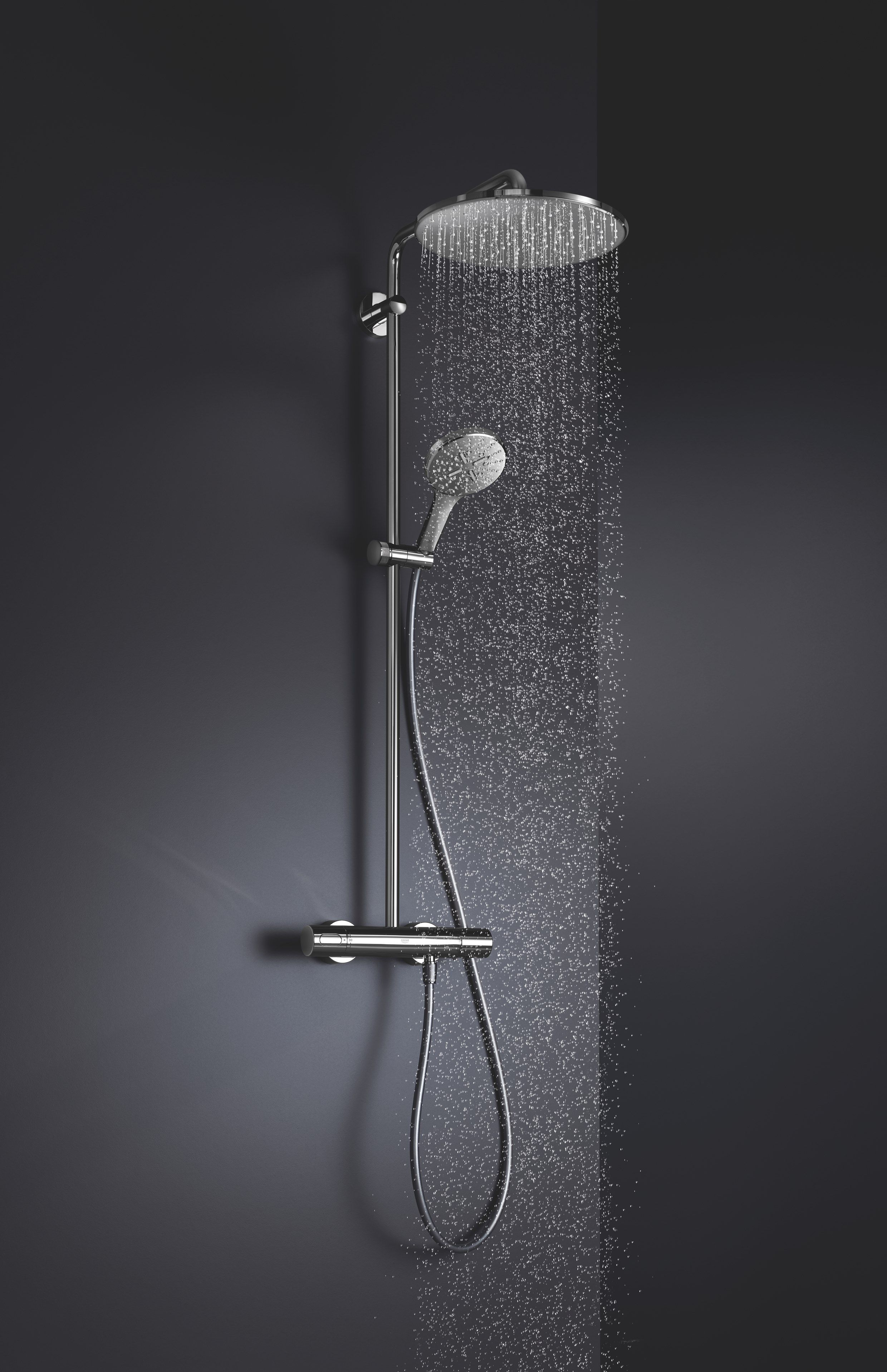 Настенная душевая колонна с душем Grohe Rainshower SmartActive ARCH-00016121 - Вид №3