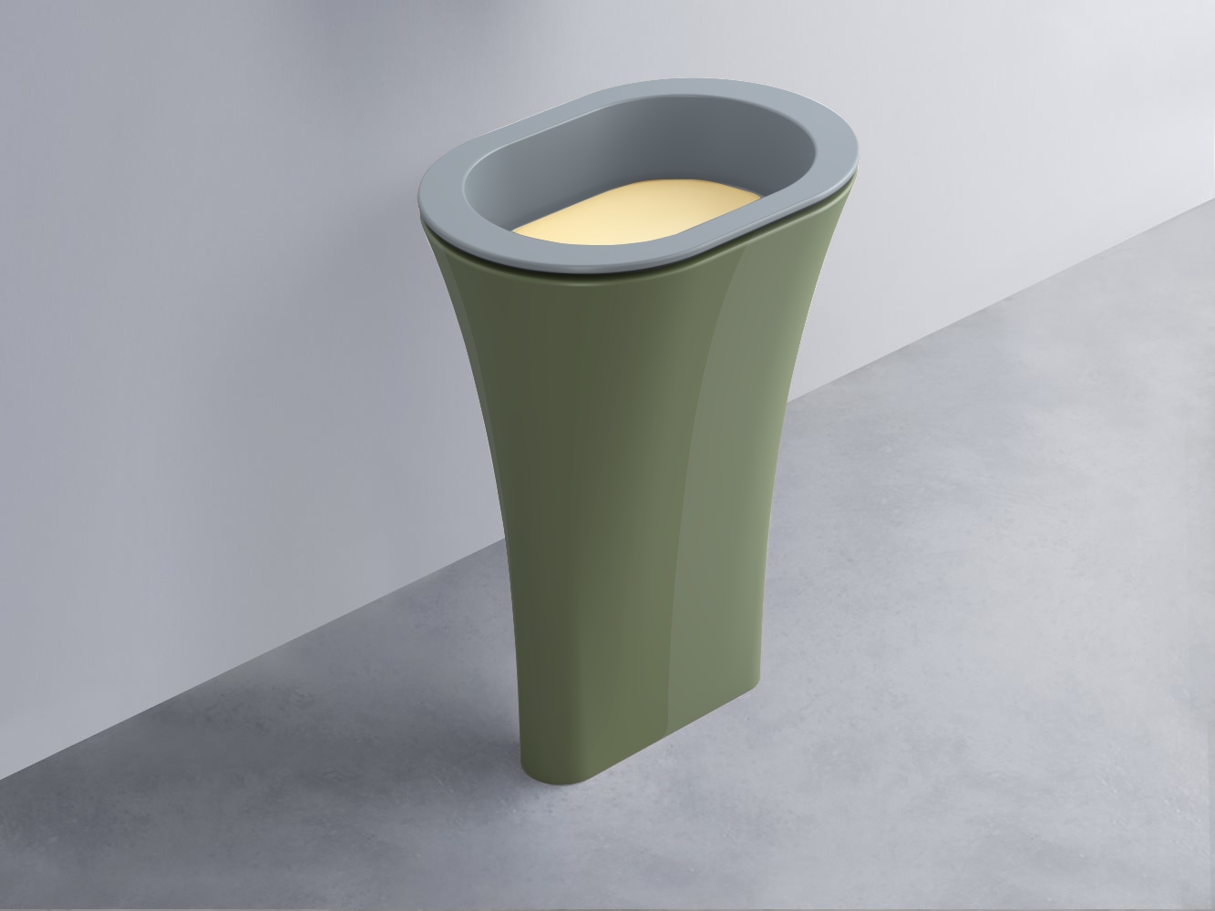 AMLA65-BR+AMPILO-CN+AMCOLO-AG Раковина Amedeo Ovale отдельностоящая cielo Enjoy + Amedeo Ceramica Cielo