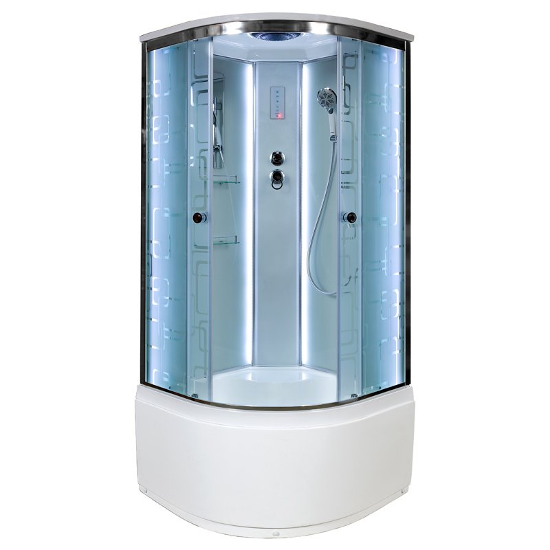 L 909 с гм. и эл. Душевая кабина DETO Серия L ЕМ4510 LED